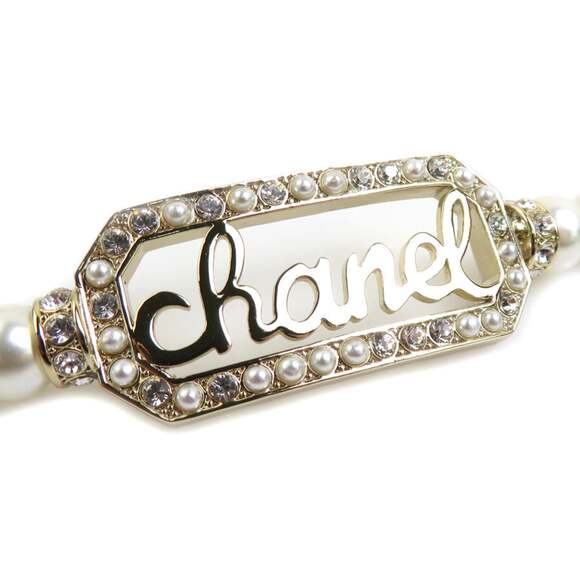 Chanel Necklace Metal And Faux Pearl #229203C13B - Picture 3 of 5
